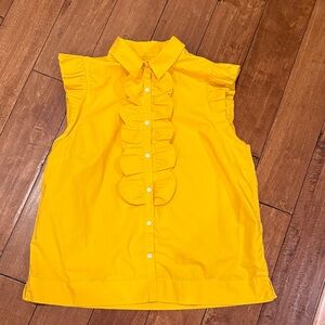 J. Crew Vibrant Yellow Blouse